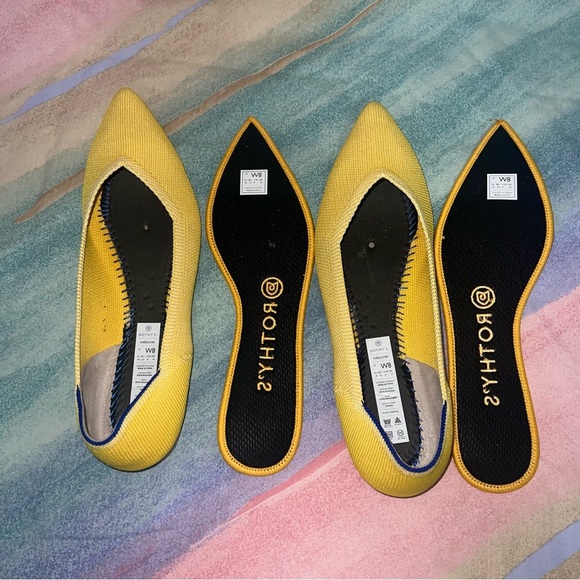 Rothy’s sunshine pointed flats women’s size 8 - Picture 7 of 9
